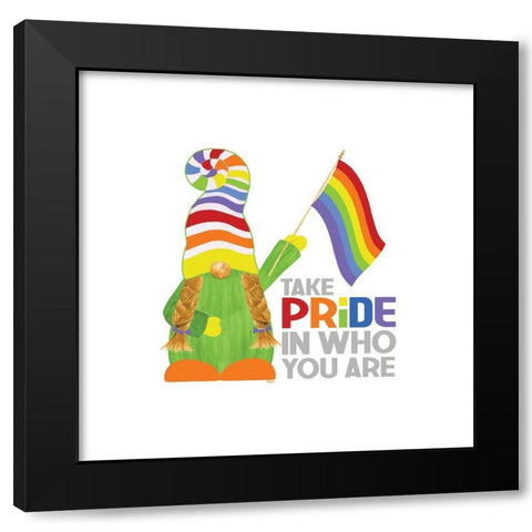 Pride Gnomes IV single Black Modern Wood Framed Art Print with Double Matting by Reed, Tara