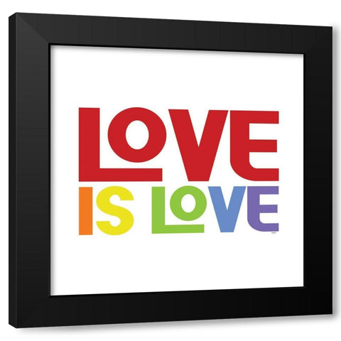 Pride Gnomes VI Black Modern Wood Framed Art Print by Reed, Tara