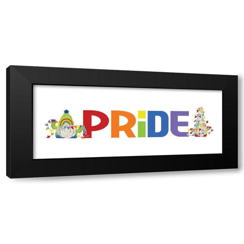 Pride Gnomes IX Black Modern Wood Framed Art Print with Double Matting by Reed, Tara