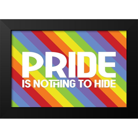 Pride Gnomes XVI Black Modern Wood Framed Art Print by Reed, Tara