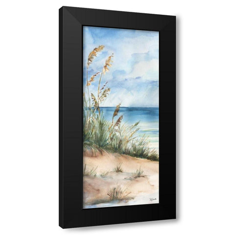 Seaview Panel I Black Modern Wood Framed Art Print with Double Matting by Tre Sorelle Studios