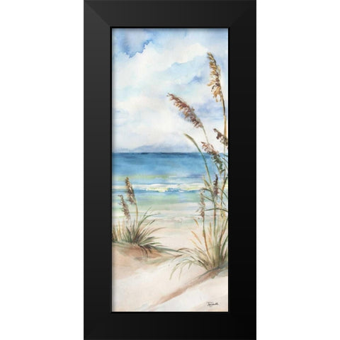 Seaview Panel II Black Modern Wood Framed Art Print by Tre Sorelle Studios