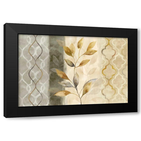 Majestic Leaves Landscape Black Modern Wood Framed Art Print by Coulter, Cynthia