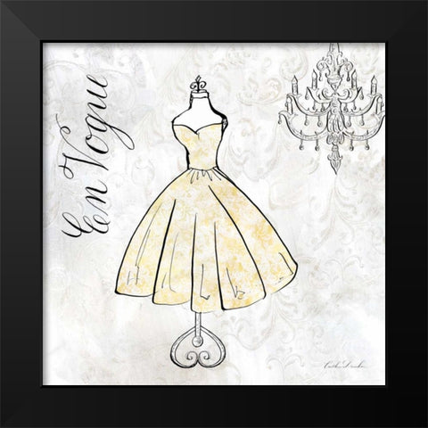 High Fashion I Black Modern Wood Framed Art Print by Dundon, Caitlin
