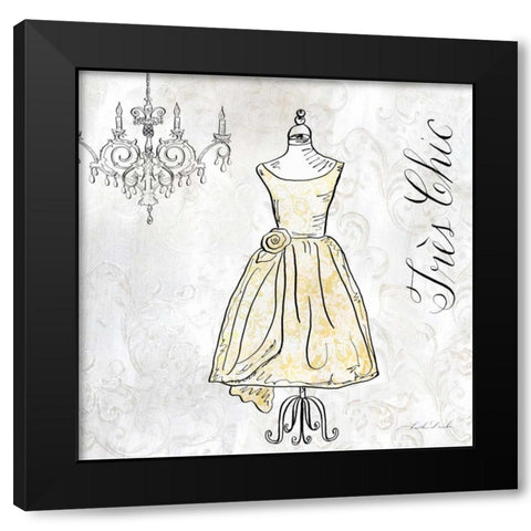 High Fashion IV Black Modern Wood Framed Art Print with Double Matting by Dundon, Caitlin