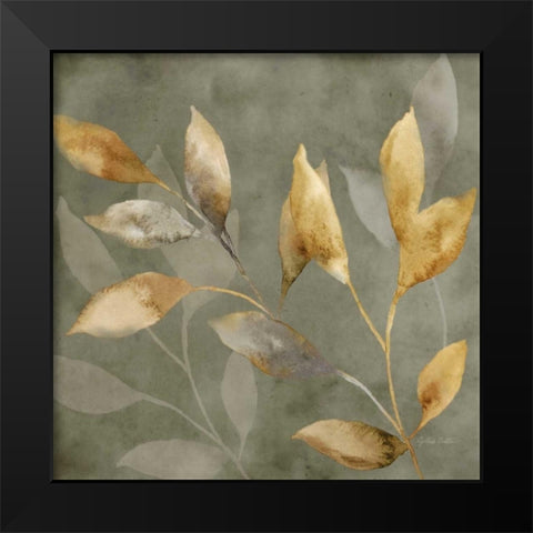 Majestic Leaves II Black Modern Wood Framed Art Print by Coulter, Cynthia