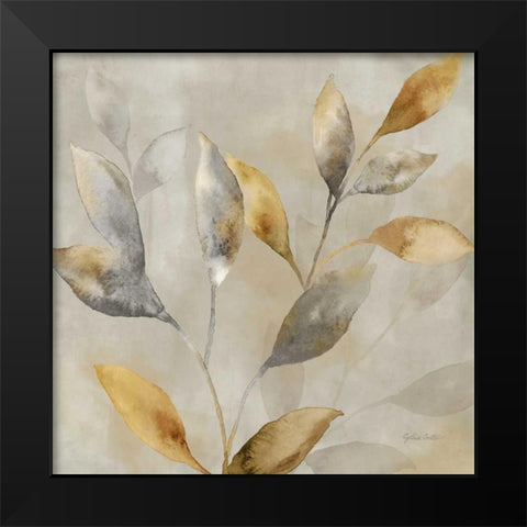 Majestic Leaves III Black Modern Wood Framed Art Print by Coulter, Cynthia