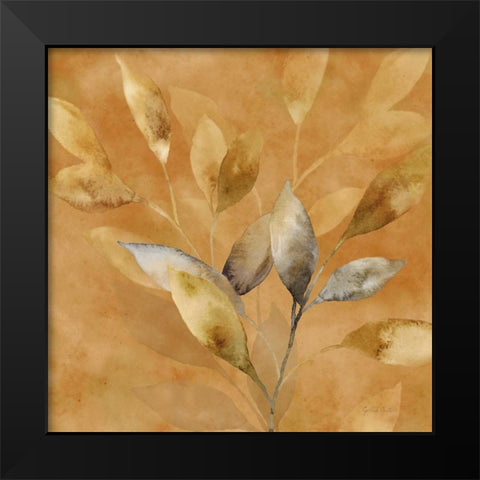 Majestic Leaves IV Black Modern Wood Framed Art Print by Coulter, Cynthia