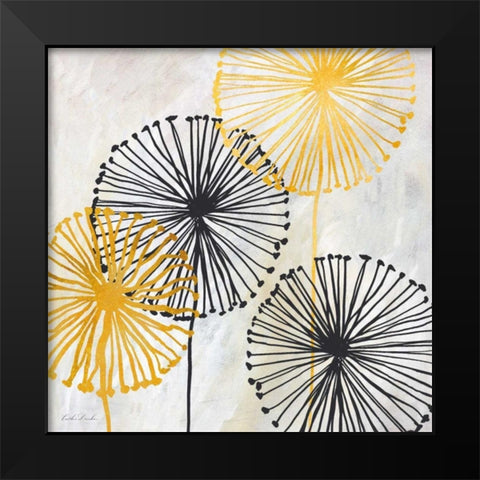 Dandelion Design I Black Modern Wood Framed Art Print by Dundon, Caitlin
