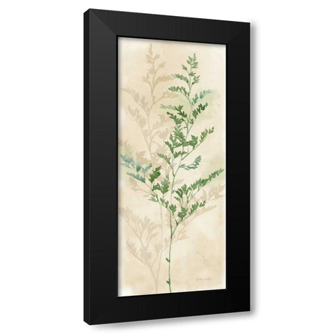 Gentle Nature Panel II Black Modern Wood Framed Art Print with Double Matting by Coulter, Cynthia