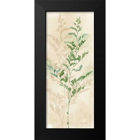 Gentle Nature Panel II Black Modern Wood Framed Art Print by Coulter, Cynthia