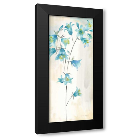 Watercolor Bluebells Panel I  Black Modern Wood Framed Art Print with Double Matting by Coulter, Cynthia