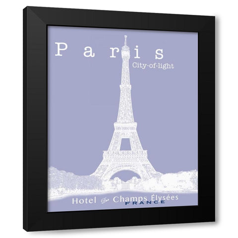 Travel Posters I  Black Modern Wood Framed Art Print with Double Matting by Cusson, Marie Elaine