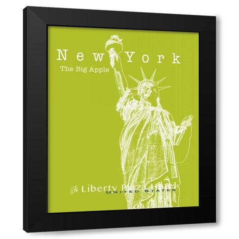 Travel Posters II  Black Modern Wood Framed Art Print with Double Matting by Cusson, Marie Elaine