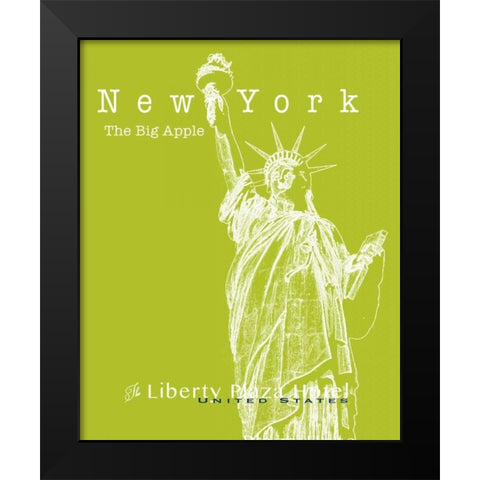 Travel Posters II  Black Modern Wood Framed Art Print by Cusson, Marie Elaine