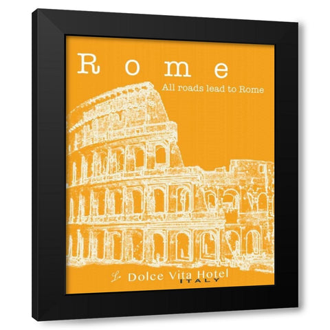 Travel Posters III  Black Modern Wood Framed Art Print by Cusson, Marie Elaine