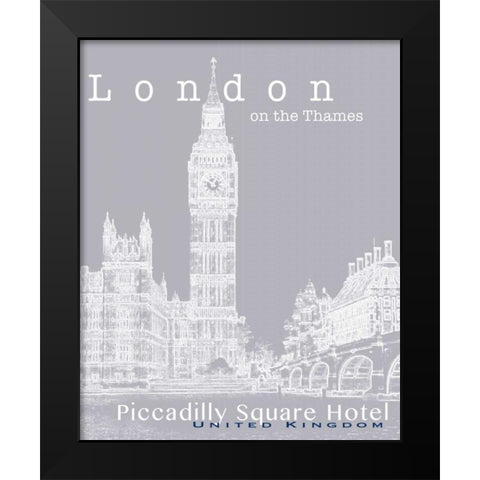 Travel Posters IV  Black Modern Wood Framed Art Print by Cusson, Marie Elaine