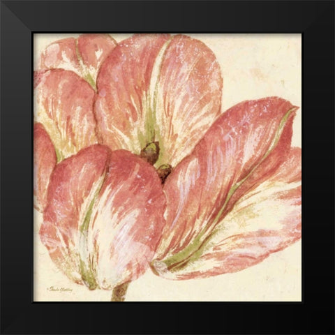 Floral Fresco I   Black Modern Wood Framed Art Print by Gladding, Pamela