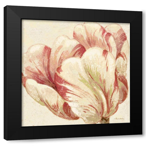 Floral Fresco II  Black Modern Wood Framed Art Print with Double Matting by Gladding, Pamela
