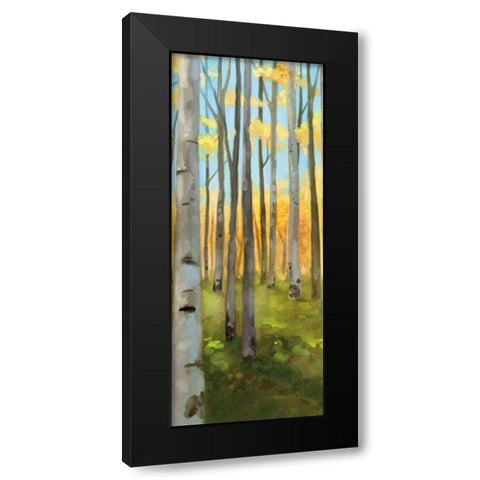 Birch Woods Panel I  Black Modern Wood Framed Art Print by Milan, Vittorio