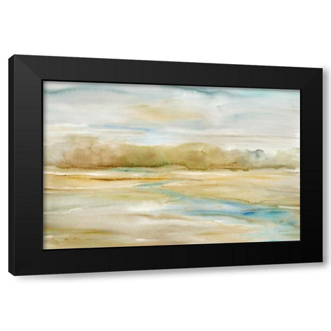 Watercolor Landscape Neutral Black Modern Wood Framed Art Print with Double Matting by Coulter, Cynthia