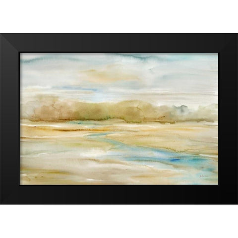 Watercolor Landscape Neutral Black Modern Wood Framed Art Print by Coulter, Cynthia