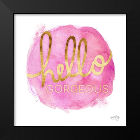 Color Splash Sayings I Black Modern Wood Framed Art Print by Noonday Design