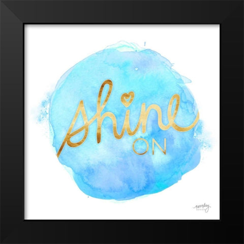 Color Splash Sayings II Black Modern Wood Framed Art Print by Noonday Design