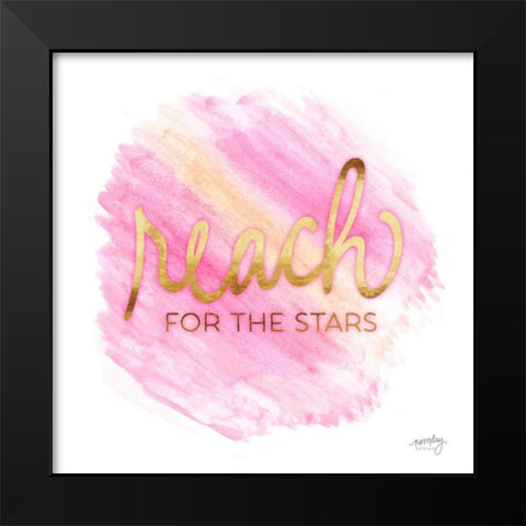 Color Splash Sayings V Black Modern Wood Framed Art Print by Noonday Design