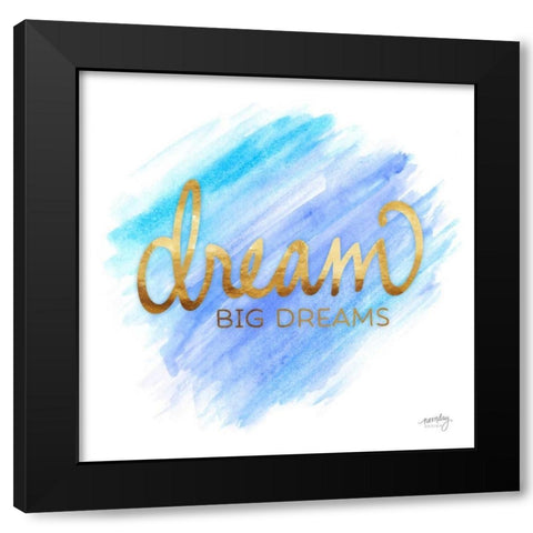 Color Splash Sayings VI Black Modern Wood Framed Art Print with Double Matting by Noonday Design