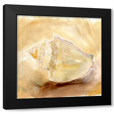 Painted Seashells I  Black Modern Wood Framed Art Print by Dundon, Caitlin
