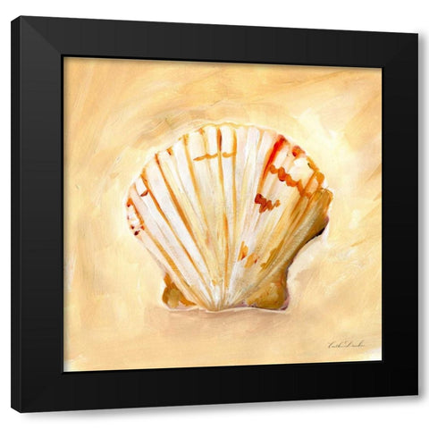 Painted Seashells II  Black Modern Wood Framed Art Print by Dundon, Caitlin