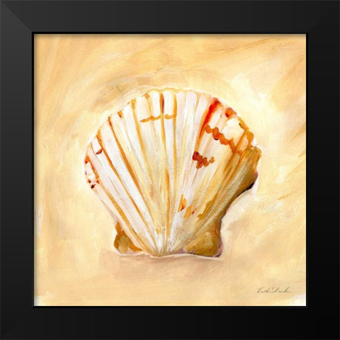 Painted Seashells II  Black Modern Wood Framed Art Print by Dundon, Caitlin