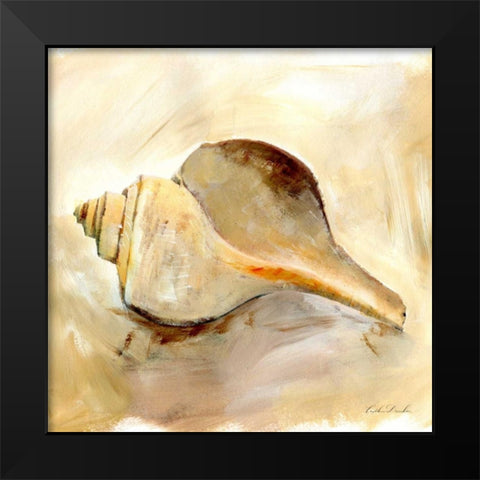 Painted Seashells III  Black Modern Wood Framed Art Print by Dundon, Caitlin