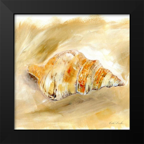 Painted Seashells IV  Black Modern Wood Framed Art Print by Dundon, Caitlin