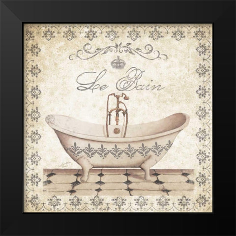 Simply Elegant Bath II   Black Modern Wood Framed Art Print by Cusson, Marie Elaine