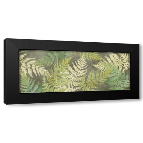 Majestic Ferns on Gray Panel Black Modern Wood Framed Art Print by Coulter, Cynthia