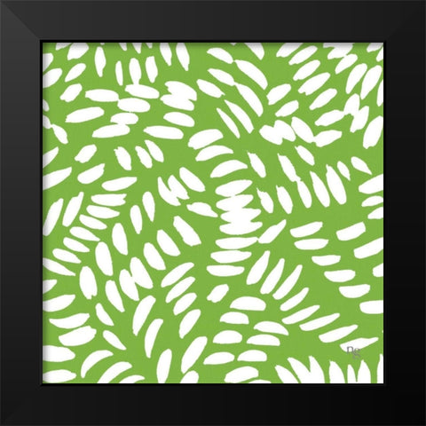 Painters Palette Citrine II Black Modern Wood Framed Art Print by Nancy Green Design