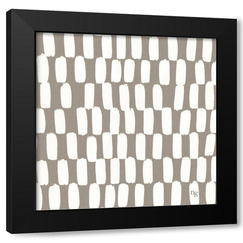 Painters Palette Grey I Black Modern Wood Framed Art Print by Nancy Green Design