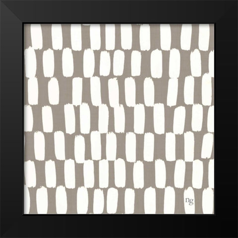 Painters Palette Grey I Black Modern Wood Framed Art Print by Nancy Green Design