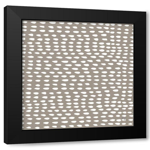 Painters Palette Grey II Black Modern Wood Framed Art Print with Double Matting by Nancy Green Design