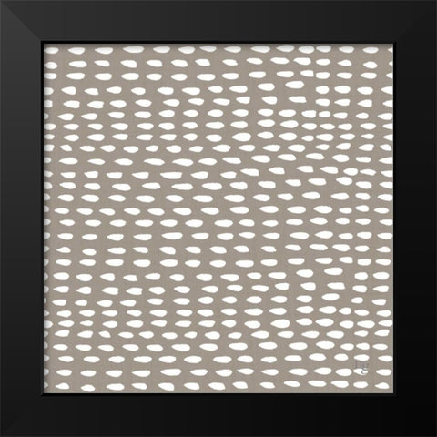 Painters Palette Grey II Black Modern Wood Framed Art Print by Nancy Green Design