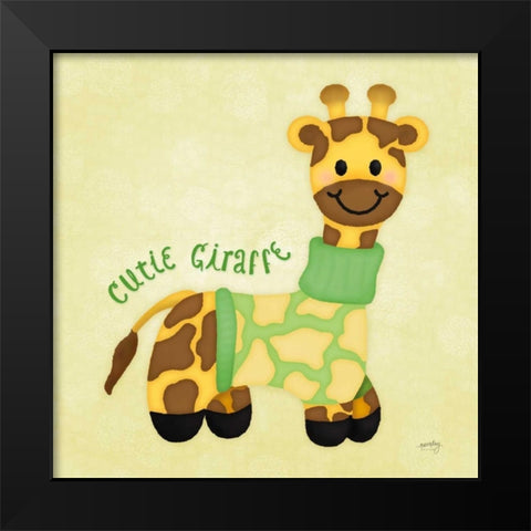 Baby Safari I  Black Modern Wood Framed Art Print by Noonday Design