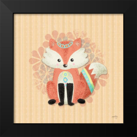 Woodland Babies II  Black Modern Wood Framed Art Print by Noonday Design