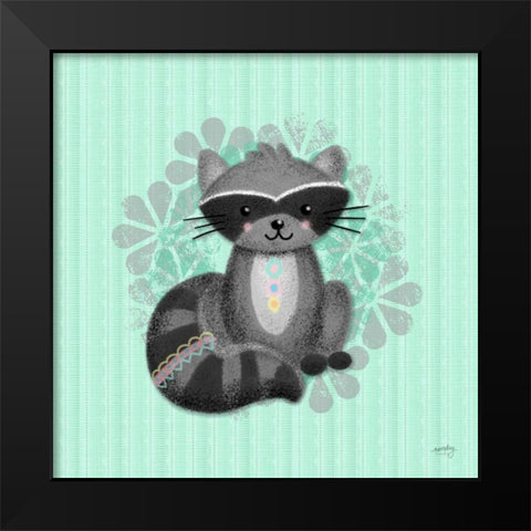 Woodland Babies III  Black Modern Wood Framed Art Print by Noonday Design