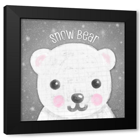 Snow Buddies I  Black Modern Wood Framed Art Print with Double Matting by Noonday Design