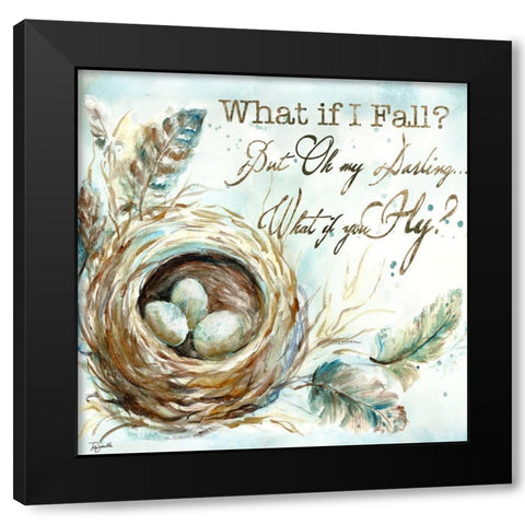 Nest Fly Black Modern Wood Framed Art Print with Double Matting by Tre Sorelle Studios