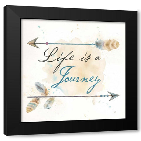 Life Journey I    Black Modern Wood Framed Art Print by Coulter, Cynthia