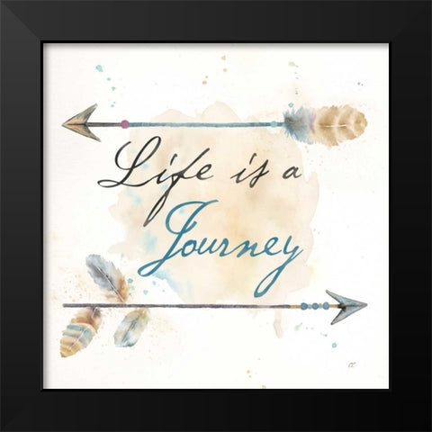 Life Journey I    Black Modern Wood Framed Art Print by Coulter, Cynthia