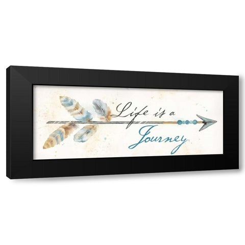 Life Journey I Panel  Black Modern Wood Framed Art Print by Coulter, Cynthia